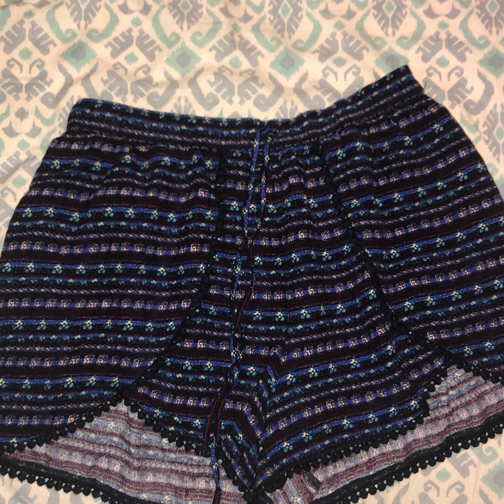 Hollister Blue and Red print shorts